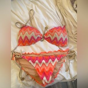 COPY - Luli Fama Flamingo bikini set.